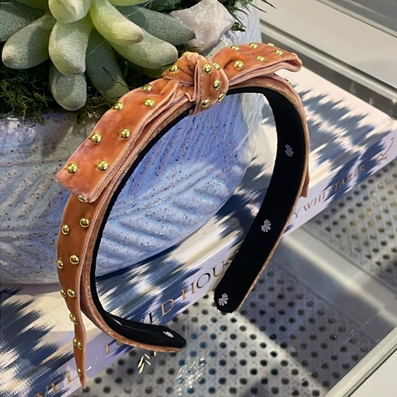 Lele Sadoughi Bardot velvet beaded headband - Picture 2 of 10